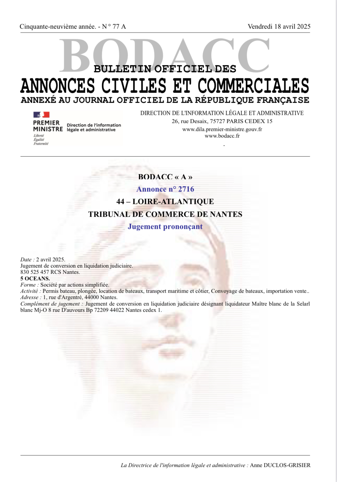 liquidation bateau ecole permis bateau nantes