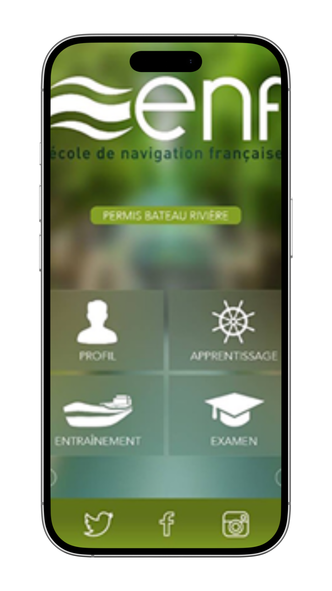 Apps permis rivière